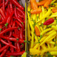 Bright red and yellow peppers, Natural food background Bright red and yellow peppers, Natural food background - PhotoDune Item for Sale