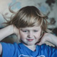 Cute five years old blonde boy with blue eyes and different emotions facial expression. Portrait. N Cute five years old blonde boy with blue eyes and different emotions facial expression. Portrait. N - PhotoDune Item for Sale