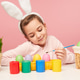 Dreaming girl coloring eggs for Easter holiday Dreaming girl coloring eggs for Easter holiday - PhotoDune Item for Sale