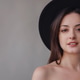 Beauty, fashion studio portrait of young woman with pearl makeup. Beauty, fashion studio portrait of young woman with pearl makeup. - PhotoDune Item for Sale