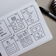 Draft sketch drawing template layout wireframe. Draft sketch drawing template layout wireframe. - PhotoDune Item for Sale