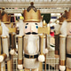 Crowned white nutcracker figures in elegant store display Crowned white nutcracker figures in elegant store display - PhotoDune Item for Sale