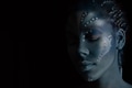 Art photo of Africal woman with tribal ethnic paintings in Avatar style Art photo of Africal woman with tribal ethnic paintings in Avatar style - PhotoDune Item for Sale