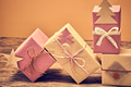 Gift boxes handcraft stack, Christmas decorations Gift boxes handcraft stack, Christmas decorations - PhotoDune Item for Sale