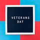 Veterans Day sign board on blue and red background to salute our dearest veterans Veterans Day sign board on blue and red background to salute our dearest veterans - PhotoDune Item for Sale