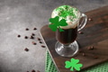 Irish coffee in green cup for St Patrick s Day. Irish coffee in green cup for St Patrick s Day. - PhotoDune Item for Sale