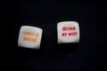 Drinking dice game isolated on black background Drinking dice game isolated on black background - PhotoDune Item for Sale