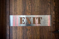 Orientation metal sign showing way to exit Orientation metal sign showing way to exit - PhotoDune Item for Sale