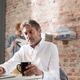 Businessman using laptop at desk Businessman using laptop at desk - PhotoDune Item for Sale