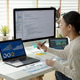 Asia young business woman sit busy at home office desk work code Asia young business woman sit busy at home office desk work code - PhotoDune Item for Sale