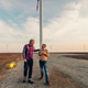 Two wind engineers at a wind farm. Two wind engineers at a wind farm. - PhotoDune Item for Sale
