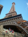Eiffel Tower Restaurant from below at the Paris Las Vegas Hotel & Casino. Eiffel Tower Restaurant from below at the Paris Las Vegas Hotel & Casino. - PhotoDune Item for Sale