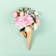 Floral Ice Cream Cone with Macarons and Sprinkles Floral Ice Cream Cone with Macarons and Sprinkles - PhotoDune Item for Sale
