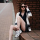 Young pretty beautiful woman, student sitting Young pretty beautiful woman, student sitting - PhotoDune Item for Sale