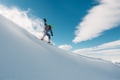 snowboarder is riding from mountain snowboarder is riding from mountain - PhotoDune Item for Sale