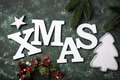 Christmas background with letters XMAS Christmas background with letters XMAS - PhotoDune Item for Sale