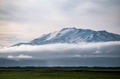 Top of Hekla volcano, Iceland towering over clouds Top of Hekla volcano, Iceland towering over clouds - PhotoDune Item for Sale