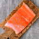Salted trout fillet on a wooden board Salted trout fillet on a wooden board - PhotoDune Item for Sale