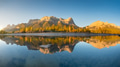 Mountain landscape at dawn. Sunbeams in a valley. Rivers and forest in a mountain valley at dawn. Mountain landscape at dawn. Sunbeams in a valley. Rivers and forest in a mountain valley at dawn. - PhotoDune Item for Sale