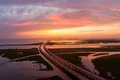Aerial view of Mobile Bay at sunset Aerial view of Mobile Bay at sunset - PhotoDune Item for Sale