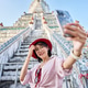 happy thai woman taking seflie at wat arun temple in bangkok thailand happy thai woman taking seflie at wat arun temple in bangkok thailand - PhotoDune Item for Sale