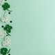 Crocheted Four Leaf Clovers with Sequins. Saint Patricks Day Decorative Background Crocheted Four Leaf Clovers with Sequins. Saint Patricks Day Decorative Background - PhotoDune Item for Sale