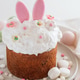 Easter Cake with Bunny Ears and Easter Eggs. Festive Spring Composition Easter Cake with Bunny Ears and Easter Eggs. Festive Spring Composition - PhotoDune Item for Sale