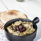 Roasted mashed Eggplant tapas snack on white table in outdoor restaurant in greece Roasted mashed Eggplant tapas snack on white table in outdoor restaurant in greece - PhotoDune Item for Sale