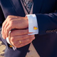 Detail of the cufflinks of a groom in rubber duck shape Detail of the cufflinks of a groom in rubber duck shape - PhotoDune Item for Sale