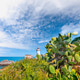 Remarkable sunny day over Capo Zafferano Lighthouse. Remarkable sunny day over Capo Zafferano Lighthouse. - PhotoDune Item for Sale