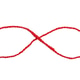 Red thread isolate on white background. Selective focus. Stock Photo by ...