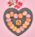 Still life, macarons, heart shape. Love concept Still life, macarons, heart shape. Love concept - PhotoDune Item for Sale