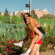 One Friend Carrying Another on Her Back in the Park One Friend Carrying Another on Her Back in the Park - PhotoDune Item for Sale