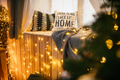 New Year interior. Room decorated to christmas celebration.Christmas tree New Year interior. Room decorated to christmas celebration.Christmas tree - PhotoDune Item for Sale