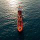 Top-down aerial video of a red oil tanker ship floating in the open sea. Industrial marine vessel ca Top-down aerial video of a red oil tanker ship floating in the open sea. Industrial marine vessel ca - PhotoDune Item for Sale