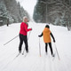 Happy family winter fun - child and grandmother skiing at snowy forest Happy family winter fun - child and grandmother skiing at snowy forest - PhotoDune Item for Sale