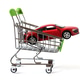 Buying a car in a dealership, the concept of selling and delivering cars. Car in a mini cart Buying a car in a dealership, the concept of selling and delivering cars. Car in a mini cart - PhotoDune Item for Sale