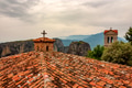 Tile roof of Monastery of Varlaam in Meteora Tile roof of Monastery of Varlaam in Meteora - PhotoDune Item for Sale