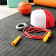 Jump rope, mat, baseball cap, expander and small baseball ball on training mat Jump rope, mat, baseball cap, expander and small baseball ball on training mat - PhotoDune Item for Sale