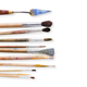 Drawing tools, set of dirty paint brushes in row Drawing tools, set of dirty paint brushes in row - PhotoDune Item for Sale