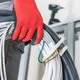 Worker Holds Wires in Hand While Preparing for Installation Worker Holds Wires in Hand While Preparing for Installation - PhotoDune Item for Sale
