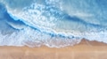Beach and waves from top view. Aerial view of luxury resting at sunny day. Summer seascape from air. Beach and waves from top view. Aerial view of luxury resting at sunny day. Summer seascape from air. - PhotoDune Item for Sale