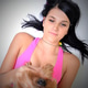 Girl With Yorkshire Terrier Girl With Yorkshire Terrier - PhotoDune Item for Sale
