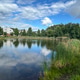 Beautiful clouds in reflection in pond at park Beautiful clouds in reflection in pond at park - PhotoDune Item for Sale