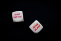 Drinking dice game isolated on black background Drinking dice game isolated on black background - PhotoDune Item for Sale