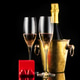 Valentine's day with champagne, gift and chocolate candies in the shape of a heart Valentine's day with champagne, gift and chocolate candies in the shape of a heart - PhotoDune Item for Sale