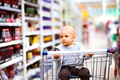 Little baby boy at the supermarket. Little baby boy at the supermarket. - PhotoDune Item for Sale