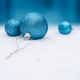 Blue Christmas Baubles On Snow With Festive Blue Background And Copy Space Blue Christmas Baubles On Snow With Festive Blue Background And Copy Space - PhotoDune Item for Sale