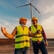 Two engineers of wind turbine Two engineers of wind turbine - PhotoDune Item for Sale