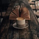 cup of coffee and book cup of coffee and book - PhotoDune Item for Sale